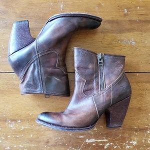 FRYE leather booties